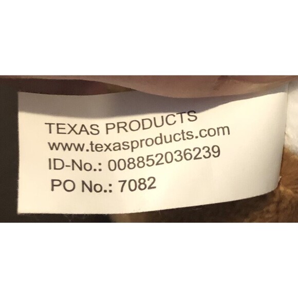 Texas Products Longhorn Plush Stuffed Animal Cow Steer Toy Brown HTF Rare - Picture 10 of 10